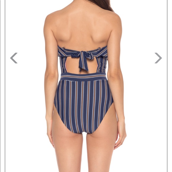 ISABELLA ROSE Broadway Striped & Ruffle One Piece - Picture 2 of 4